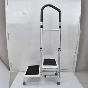 <b>Step</b> <b>Stool</b> With Armrests Double Tier Aluminum Alloy For Elderly Bathroom Safety Equipment - Product Image 3