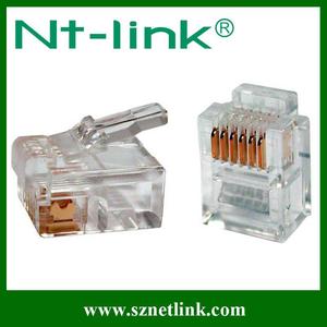 NT-LINK 3U-50U plaqué or moins cher 8P8C CAT5e UTP 100 Mo/s Ethernet Lan câble réseau <span class=keywords><strong>RJ45</strong></span> prise mâle connecteur catégorie <span class=keywords><strong>5e</strong></span> - Product Image 3
