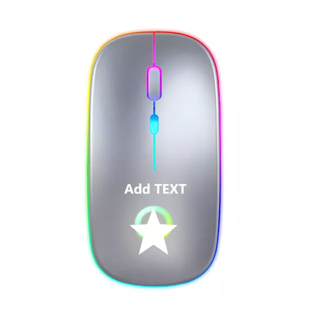 New Rechargeable Computer Usb Gaming Mouse Custom Logo Wireless Silent LED Colorful Lights Wireless Mouse