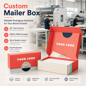Customizable Rectangle Paperboard Mailer <b>Boxes</b> With Four-Color Printing Logo Design For Gift And Craft Use - Product Image 5