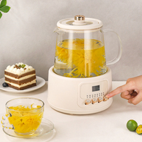 Olla de Vidrio para la Salud de 1.5L, Hervidor de Agua Eléctrico Multifuncional con Panel de Microcomputadora, Protección Contra Ebullición en Seco, Hervidor Eléctrico para Oficina y Hogar