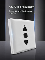 Control Remoto Universal para Persianas Enrollables Eléctricas, Puertas Seccionales, Puertas Retráctiles de Pared, Puertas de Garaje, PC 433/315 MHz