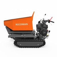 Mini chargeur auto-chargé 500KG Caterpillar Track Crawler Hi-Tip Camion à benne basculante à essence à vendre