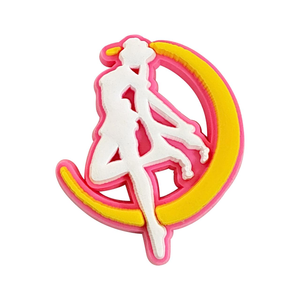 จี้รองเท้าลายการ์ตูนเซเลอร์มูนจากญี่ปุ่น ขายดีที่สุดจาก HY Wholesale จี้รองเท้าลูน่า จี้รองเท้าการ์ตูน ตัวล็อครองเท้า PVC - Product Image 4