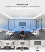 Caméra PTZ 4K 60fps en gros pour fabricants, zoom optique 12x, suivi IA, système de vidéoconférence NDI HX3, diffusion en direct pour églises