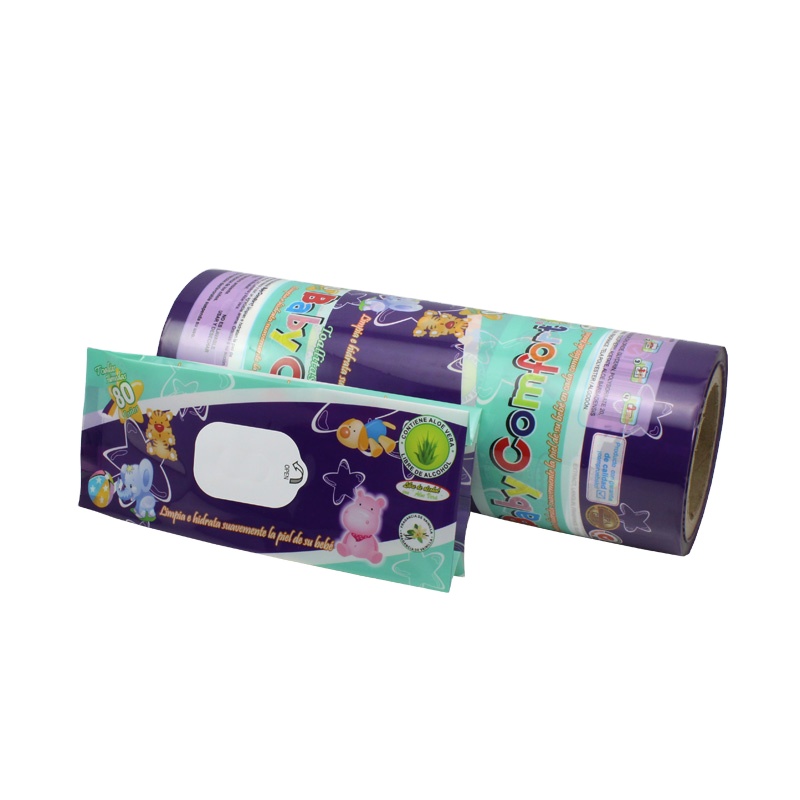 Wet Wipes Packaging Film Rolls Matte OPP/White LDPE