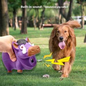 Jouet <span class=keywords><strong>à</strong></span> mâcher durable en latex pour <span class=keywords><strong>sanglier</strong></span> sauvage, 18x7cm, chiens moyens/grands, son animal amusant, soulagement du stress, soins bucco-dentaires - Product Image 2