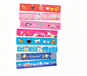 Papelería Elegante para Niños, Útiles Escolares Kawaii, Regla Elegante de Plástico Ecológico de 15 cm - Product Image 1