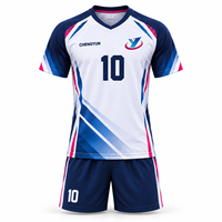 Maillot de volley-ball personnalisé pour hommes, manches courtes, sublimé, uniforme d'équipe, club et école, OEM