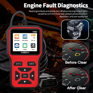V500-1 Tarayıcılar Obd II Profesyonel Teşhis Oto Tarayıcı Okuyucu Motor Arıza Kodu Okuyucu Tarayıcı Teşhis Tarama Aracı Yapabilir - Product Image 2
