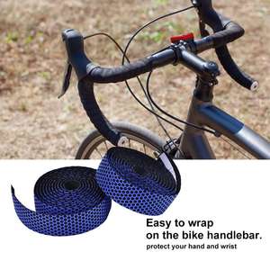 Cinta para manillar de bicicleta, patrón de panal de abeja, antideslizante, absorbente de golpes, cómoda, 25,4 Mm, para bicicletas de montaña - Product Image 4
