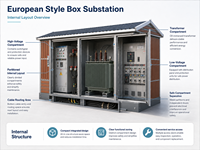 Subestación Metálica Compacta de 33kV 35kV, Estación de Alta Tensión Europea Llave en Mano