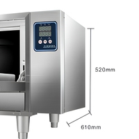 Armoire de cuisson de riz intelligente en acier inoxydable, cuiseur à riz électrique avec contrôle numérique du minuterie, capacité 5 kg, équipement de cuisine professionnel