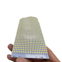 Personnalisation de la carte de circuit imprimé pour tube LED, carte de circuit imprimé double face, blanc FR4, bande LED haute densité