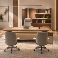 Bureau de direction moderne, table de luxe légère pour salle de direction