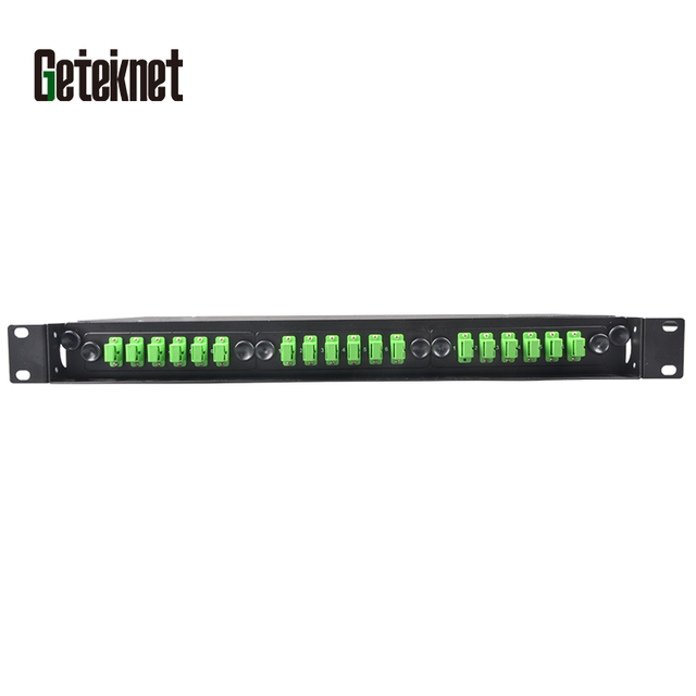 GETEKnet OEM ODM 19" MPO 1U Black ODF Fiber Optic Distribution Frame Patch Panel for 4 12 48 96 50 Core Ports Data Center ODF