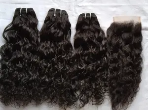 Extensions de cheveux bouclés profonds indiens vierges non transformés de qualité 12A 34 pouces faisceau double trame - Product Image 3
