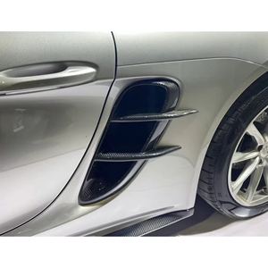 Rejillas de Ventilación de Fibra de Carbono para Porsche Cayman <span class=keywords><strong>Boxster</strong></span> para Kit de Carrocería 718, Borde de Parachoques Delantero, Difusor Trasero, Faldones Laterales en V - Product Image 6