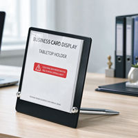 Support de table en métal personnalisé, présentoir de cartes de visite, vente en gros et au détail, disponible pour de multiples scénarios