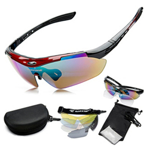 Kính thể thao ngoài trời bằng nhựa OEM, kính đi xe đạp nam, gafas de sol, bộ 5 tròng kính - Product Image 1