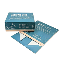Boîte rigide pliable magnétique avec logo personnalisé pour l'emballage de matelas, draps rafraîchissants et cadeaux textiles de maison