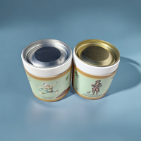 Boîte d'emballage de thé personnalisée biodégradable pot en papier Kraft pour cylindre de grain de café alimentaire tube de papier de carton Kraft naturel