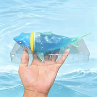 Jouet Squishy Requin Changeant de Couleur, Rempli d'Eau Pure, Rebond Rapide, Jouet Sensoriel Anti-Stress, Boîte de Présentation, Cadeau, Jouet à Presser