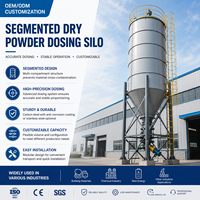 Silo à chaux pour le traitement des eaux municipales avec stockage de poudre de chaux hydratée, convoyeur à vis, dépoussiéreur et alimentation automatique