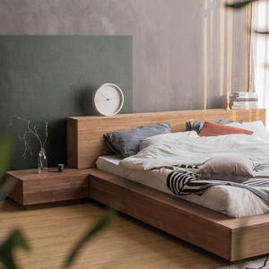 Imported Teak Solid Wood <b>Bedside</b> Table <b>Storage</b> Cabinet Bedroom Minimalist Modern Home Furniture Chongqing Origin Model YJ - Product Image 2