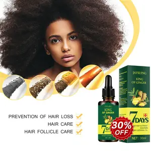 OEM ODM Private Label 30ml Haar schnell wachsendes ätherisches Öl für schwarze Frauen Natürliches Ingwer Haarausfall Nachwachsen Produkte Serum
