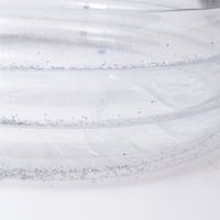 Piscine gonflable pour bébé Leyoumei, matériau PVC, portable, transparente, anti-UV, 150x150x39cm, utilisation familiale en extérieur