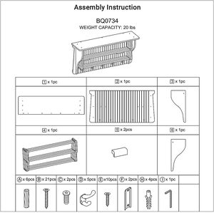Porte-serviettes mural rétractable en accordéon en bois avec crochets pour vêtements et serviettes Buanderie ou garage - Product Image 4