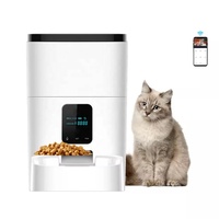 Comedero Inteligente para Mascotas Tuya, para Perros, Gatos y Animales Pequeños, Control Remoto por Aplicación Móvil WiFi, Ecológico, Automático, 6L, Temporizador Automático, Pantalla LCD