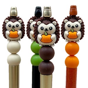 Cuentas de silicona con diseño de erizo y calabaza para manualidades DIY - Product Image 1