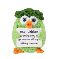 Vente en gros d'usine, mini-animaux en peluche faits à la main au crochet, 6-12 cm, jouet en peluche, décoration au crochet faite à la main, poupée tricotée