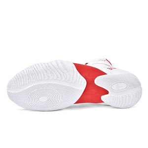 Bottes de boxe et de lutte professionnelles pour hommes, chaussures de musculation respirantes, résistantes à l'usure, antidérapantes, en cuir véritable - Product Image 5