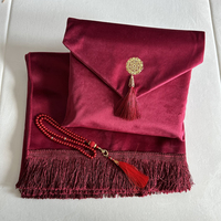 Tapis de prière musulman Tapis de prière islamique Cadeaux parfaits pour le ramadan Tapis de prière turc antidérapant Je peux ajouter votre logo