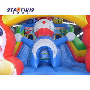 Parc de toboggan gonflable de dessin animé commercial thème <span class=keywords><strong>Mickey</strong></span> <span class=keywords><strong>Minnie</strong></span> Mouse <span class=keywords><strong>maison</strong></span> de rebond avec toboggan gonflable videur fête enfants - Product Image 5