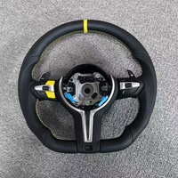 Volant en cuir personnalisé en forme de D M Performance pour BMW F10 F20 F30 F32 F80 F82 M3 M4 M5 M6 E90 X5 X6