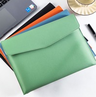 Porte-documents en cuir PU A4 avec logo personnalisé, fermeture magnétique, organiseur de portefeuille professionnel, cadeau promotionnel, vente en gros