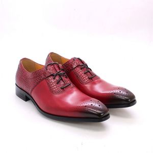 รองเท้าบร็อกแฮนด์เมด Felix Chu สำหรับผู้ชาย รองเท้าทางการ - Product Image 1