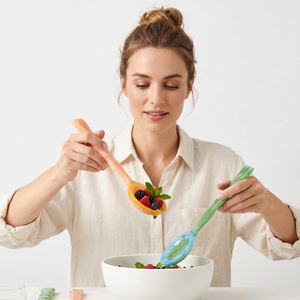 Artizon Studio – Cuillères et fourchettes à salade en résine colorée faites à la main – Durables, compatibles lave-vaisselle, micro-ondes et four, pour restaurants - Product Image 1