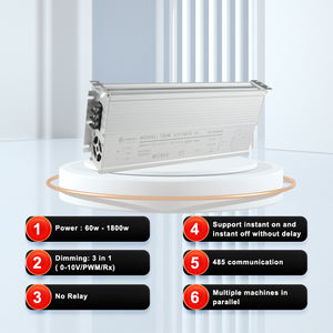 Controlador LED <span class=keywords><strong>de</strong></span> Conmutación TBWTEK TBW-UV1800 <span class=keywords><strong>de</strong></span> 1800W con Alta <span class=keywords><strong>Corriente</strong></span> Constante, Carcasa <span class=keywords><strong>de</strong></span> Aluminio, Entrada <span class=keywords><strong>de</strong></span> 180-277V, 3-25A, Cumple con RoHS - Product Image 4