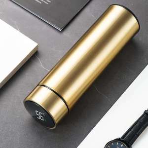 Wholesale Double-layer Water Bottle Vacuum Insulated Outdoor Mug Stainless Steel Thermal with Temperature for Hot - Product Image 3