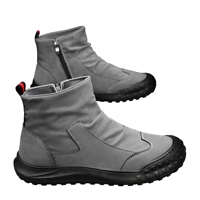 Bottes de cowboy mi-mollet pour hommes – Nouveauté automne, respirantes, antidérapantes, tige en cuir, semelle extérieure en caoutchouc, chaussures de sécurité décontractées, tendance et polyvalentes