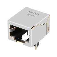 Connecteur RJ45 à port unique non blindé avec aimants intégrés, prise Ethernet LED pour cartes mères industrielles, réseau