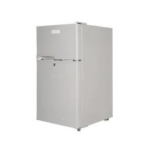 Réfrigérateur de crème glacée en plastique, petit format, vertical, à Double porte, avec congélateur