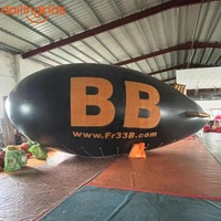 Globo Dirigible Gigante Inflable de PVC con Logotipo Personalizado, Globo de Helio para Publicidad Aérea