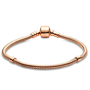Rz Authentic 925 Sterling Silver <strong>Charm</strong> Snake Chain Bracelet <strong>Bangle</strong> Women's Romantic Party Accessories Fashion Gift - Product Image 3