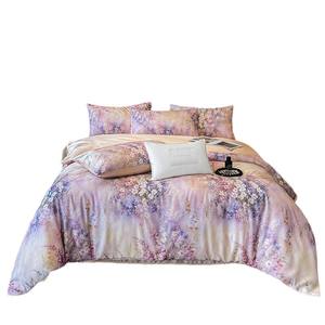 Juego de Ropa de Cama de Lujo de Cuatro Piezas, 100% Lyocell, para Impresión Digital en Tela, Suave, Fresca y Transpirable, para Uso Doméstico, Novedad 2026 - Product Image 4